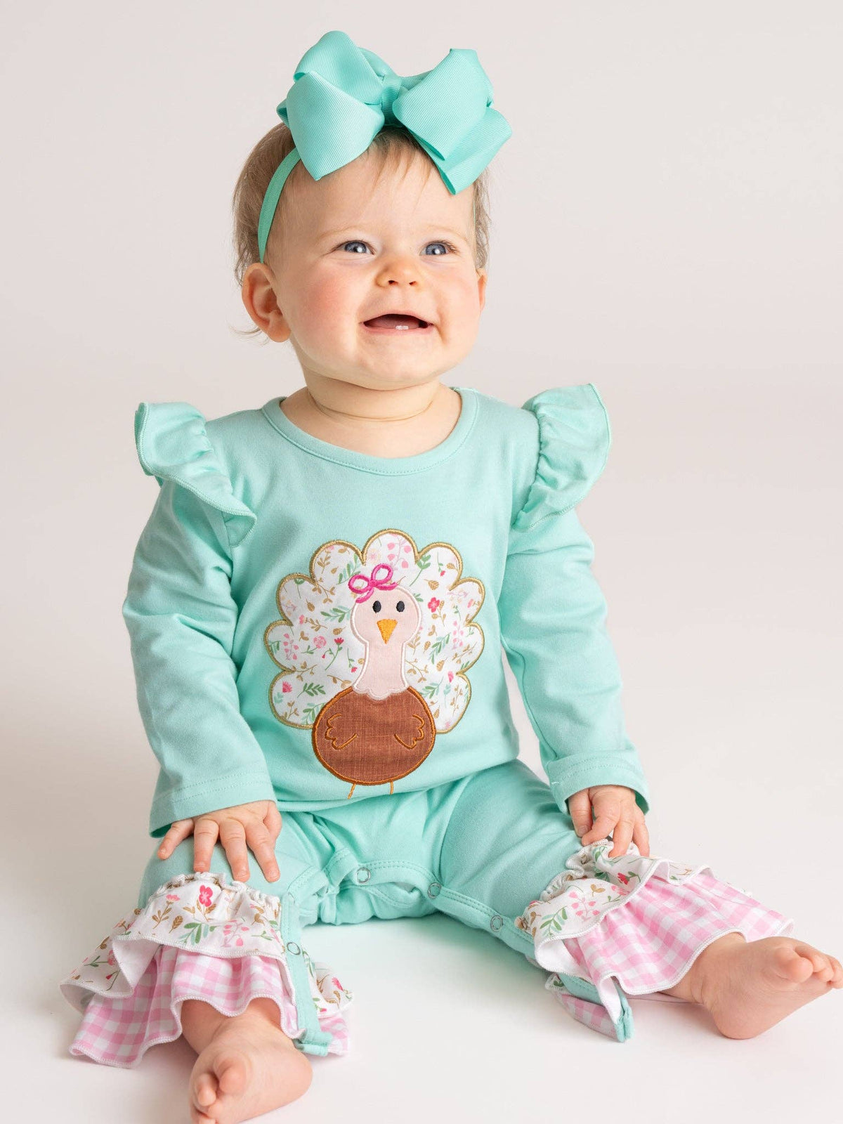 Gobble Garden Ruffle Romper