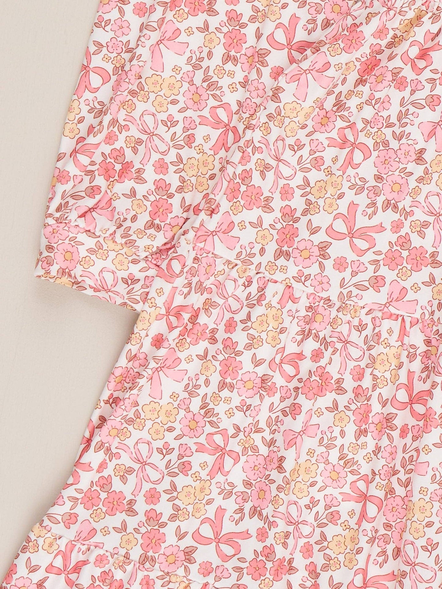Mom & Me Soft Floral Ruffle Dress