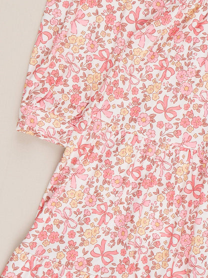 Mom & Me Soft Floral Ruffle Dress