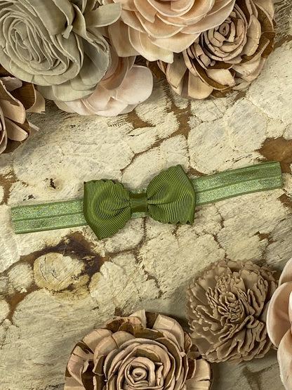 Bitty Scalloped Bow - Headband - 2.5"