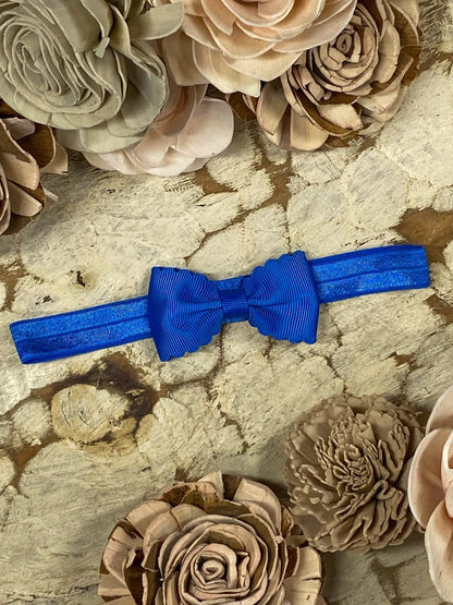 Bitty Scalloped Bow - Headband - 2.5"