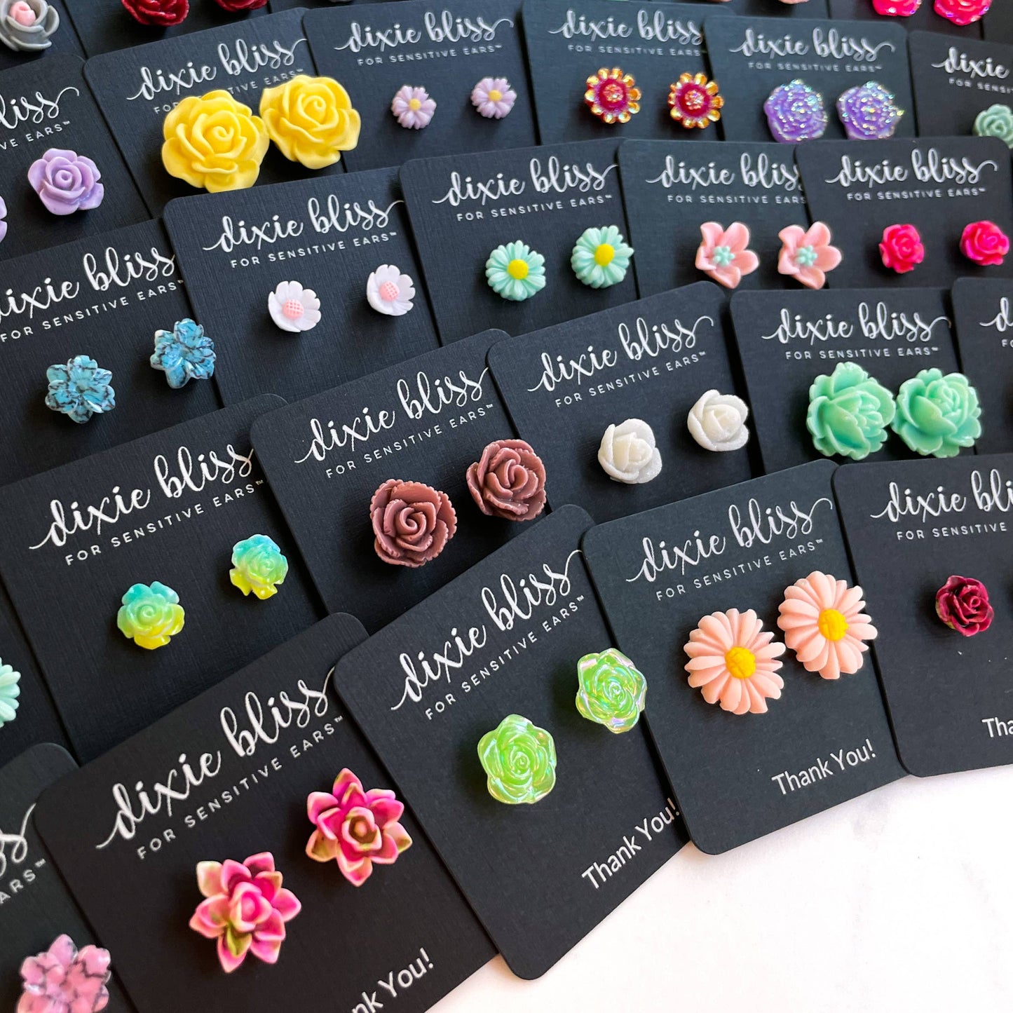Flower Stud Earrings - Free Gift