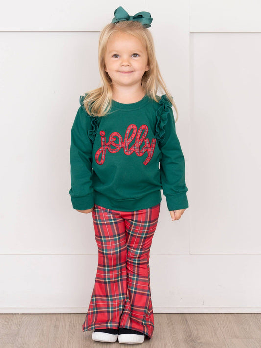 Jolly Dance Embroidered Bell Bottom Outfit