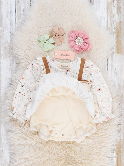 Petals in the Patch Embroidered Bubble Romper