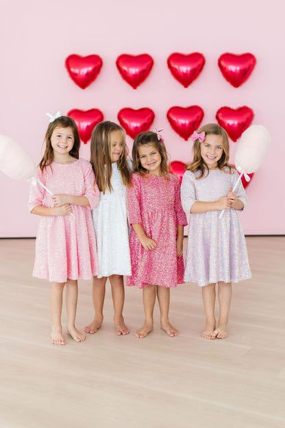 SALE Bubblegum Pink Sequin Dress