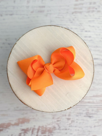 Essential Grosgrain Hair Bow - Alligator Clip - 4"