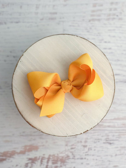 Essential Grosgrain Hair Bow - Alligator Clip - 4"