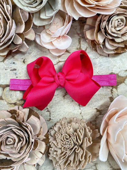 Essential Grosgrain Hair Bow - Alligator Clip - 4"