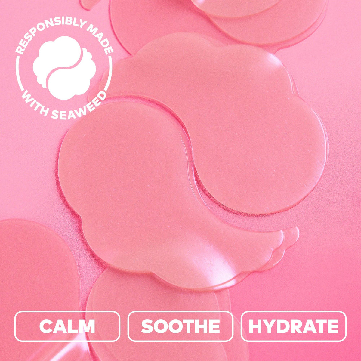 Hydrogel Undereye Masks - Seaweed-Based with Calming Cherry Extract