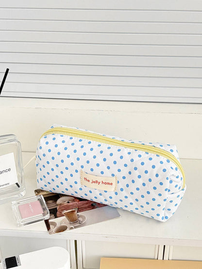 Cute Polka Dots Large Capacity Makeup Bag