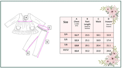 Fall Ruffle Pant Set