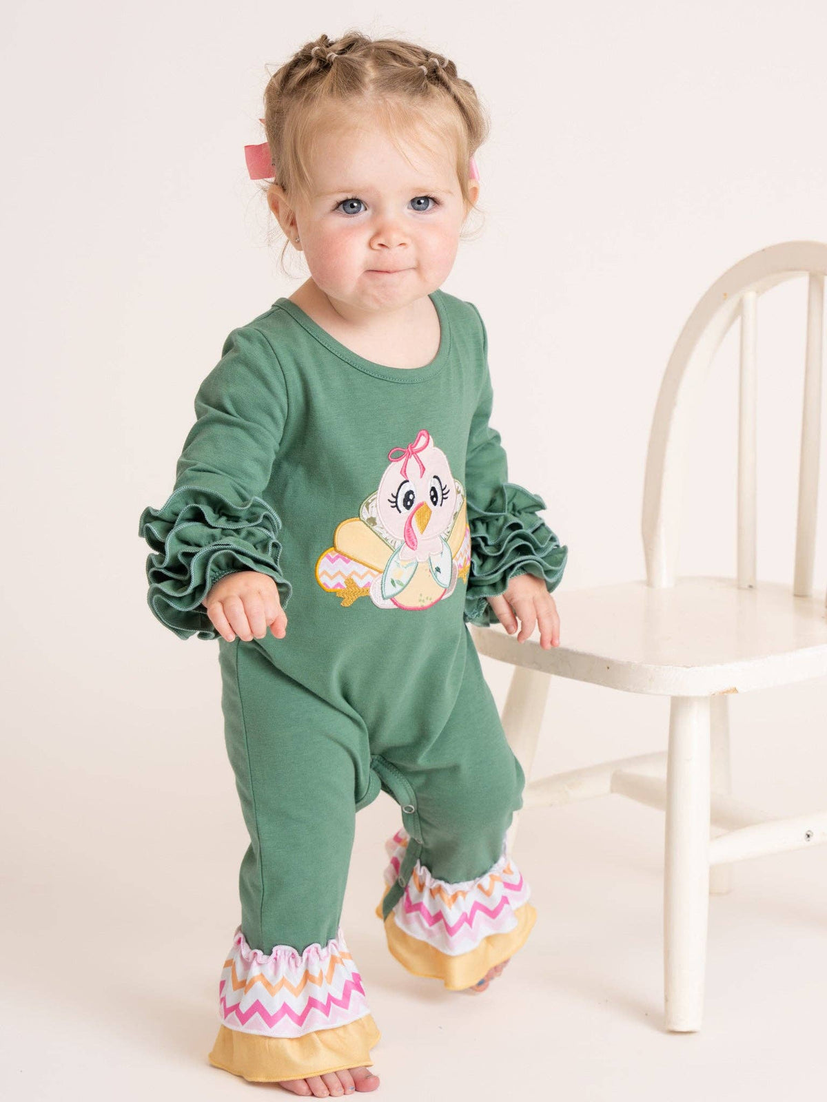 Chevron Turkey Romper