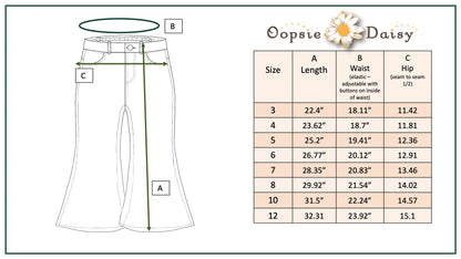 Faded Flare Denim Jean Pant