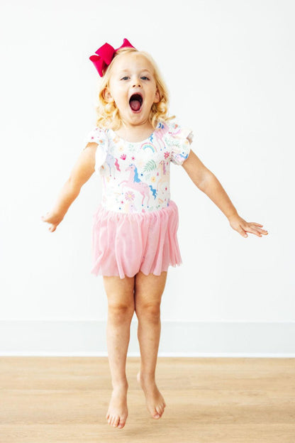 Rainbow Vibes S/S Twirl Leotard