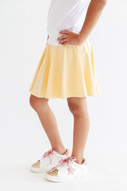 Butter Yellow Twirl Skort