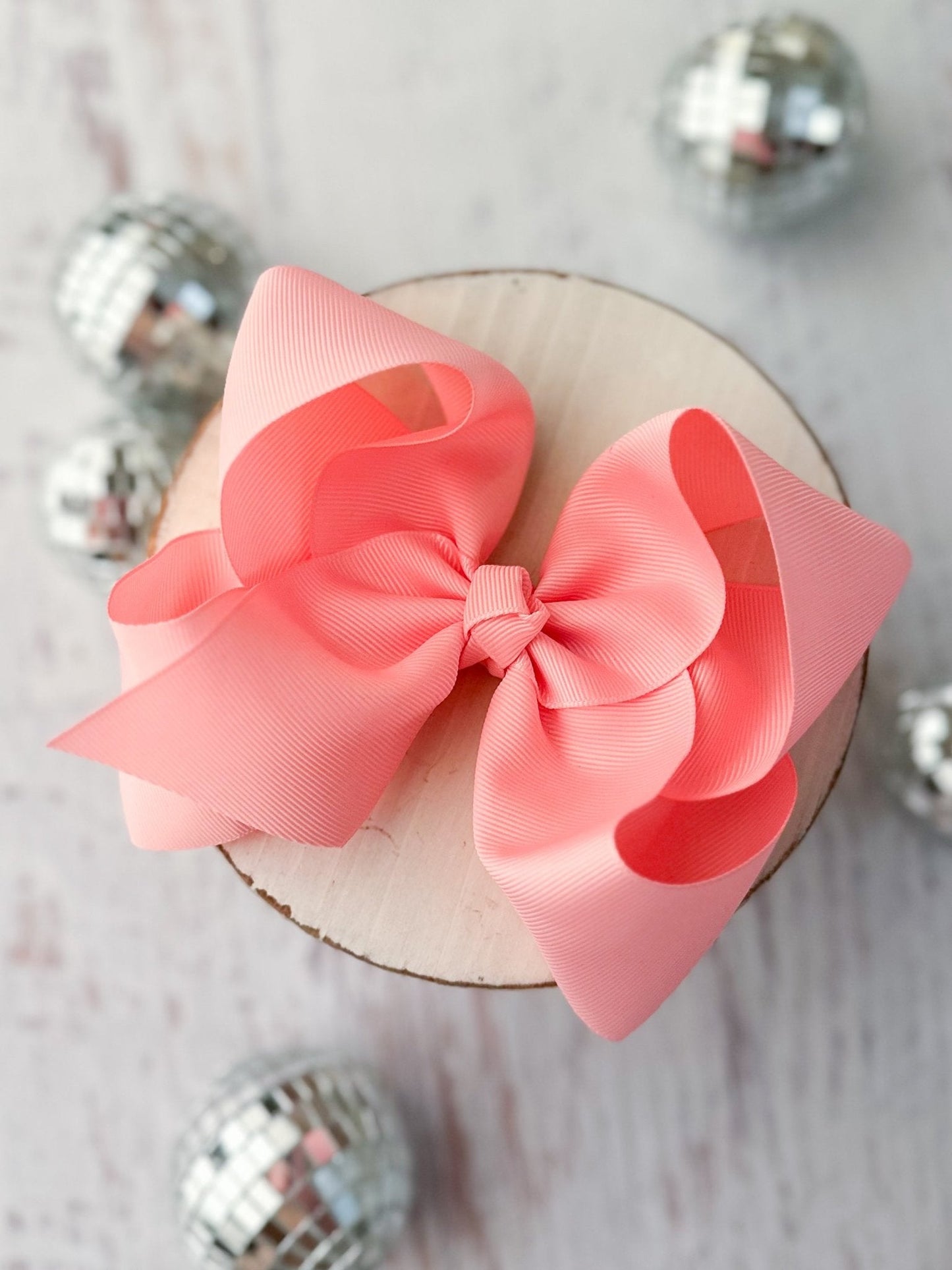 Oversize Grosgrain Hair Bow - Alligator Clip - 5.5"