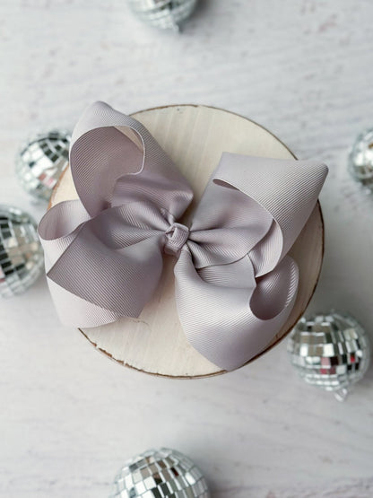 Oversize Grosgrain Hair Bow - Alligator Clip - 5.5"