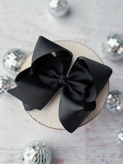 Oversize Grosgrain Hair Bow - Alligator Clip - 5.5"