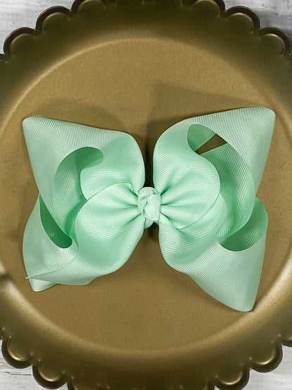 Oversize Grosgrain Hair Bow - Alligator Clip - 5.5"