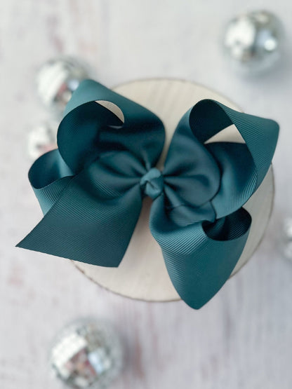 Oversize Grosgrain Hair Bow - Alligator Clip - 5.5"