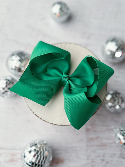 Oversize Grosgrain Hair Bow - Alligator Clip - 5.5"