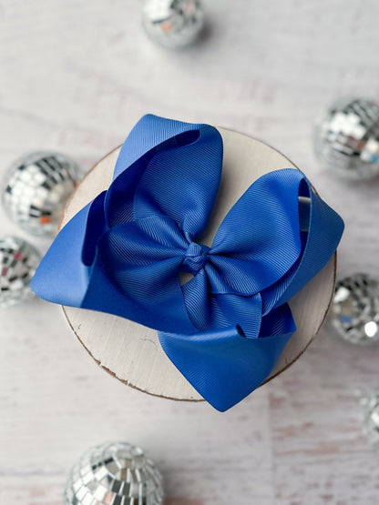 Oversize Grosgrain Hair Bow - Alligator Clip - 5.5"