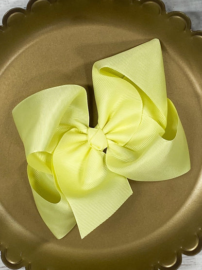 Oversize Grosgrain Hair Bow - Alligator Clip - 5.5"