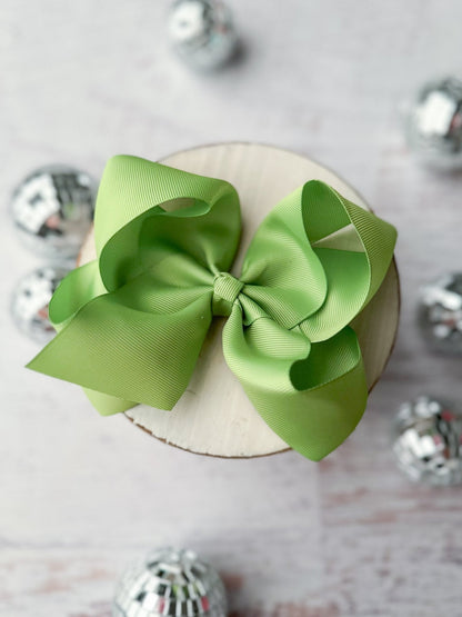 Oversize Grosgrain Hair Bow - Alligator Clip - 5.5"