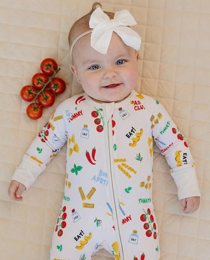 Bamboo Zip Romper | Pasta Club