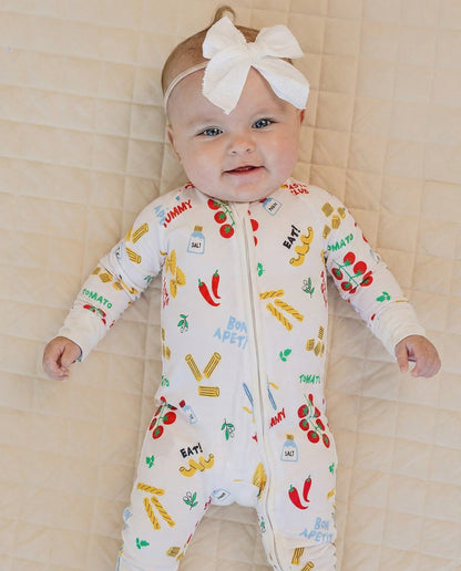 Bamboo Zip Romper | Pasta Club