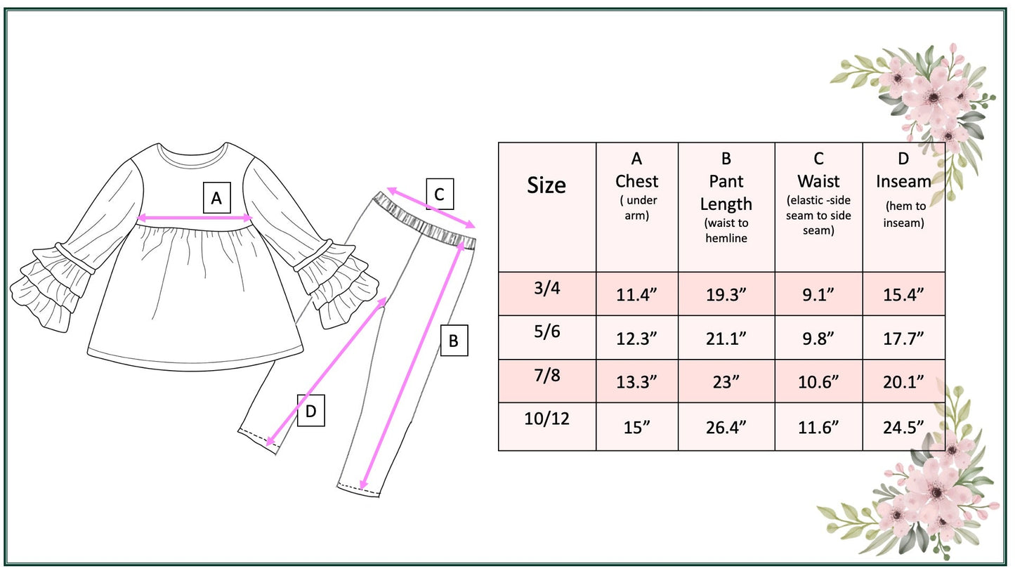 Smile Check Leggings Set