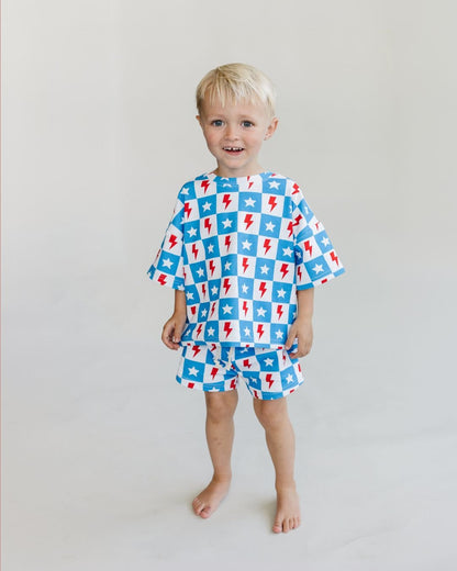 Shorts Set | Checks & Stars